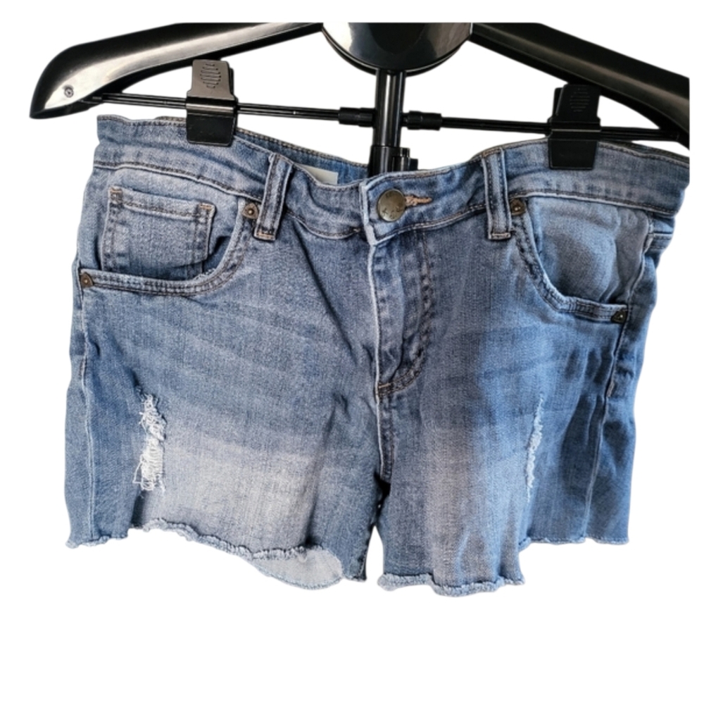 KUT From The Kloth Distressed Denim Shorts - Picture 2 of 8